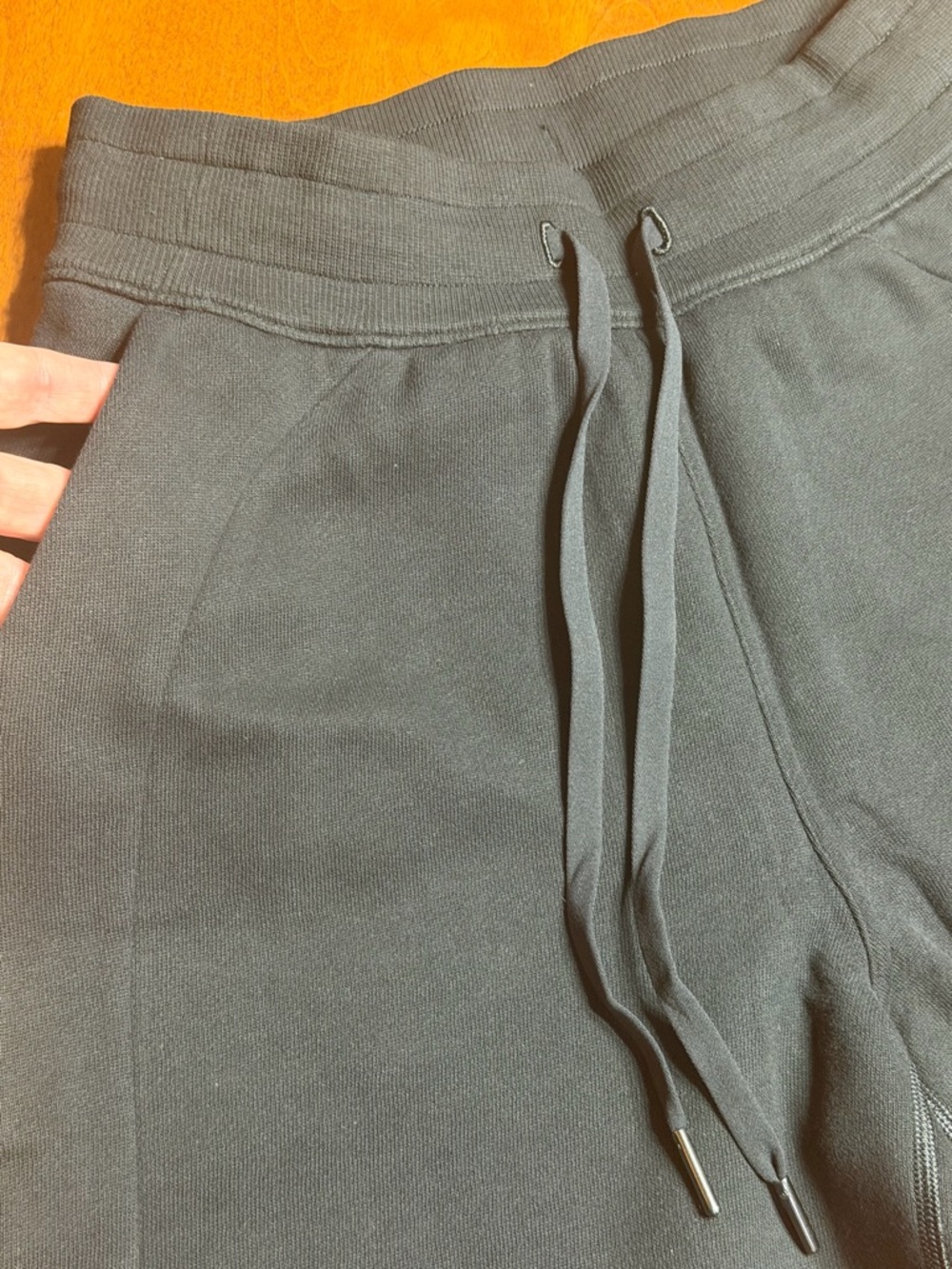 lululemon athletica Black Scuba High-Rise Drawstring Athletic Shorts 5” - Picture 4 of 7